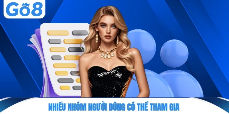 nhieu nhom nguoi dung co the tham gia Nhiều nhóm người dùng có thể tham gia