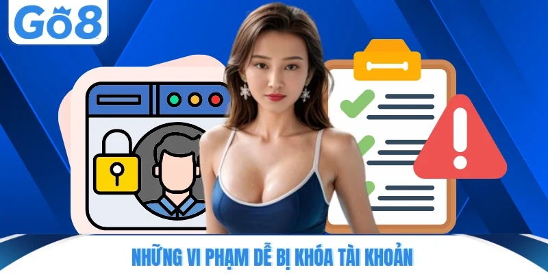 nhung vi pham de bi khoa tai khoan Những vi phạm dễ bị khóa tài khoản